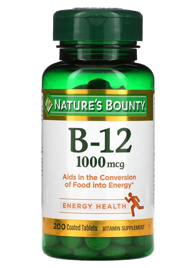 Nature's B-12 1000 mcg 200 Coated Tablets