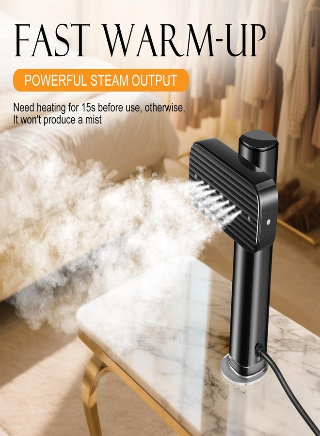 nesmar Steamer for Clothes, Portable Handheld Garment Steamer for Fabric Wrinkles Remover, 15s Fast Heat-up, 90ml Water Tank with Heat-Resistant Gloves, Convenient clothes steamer for Home, Office and Travel - Image 3