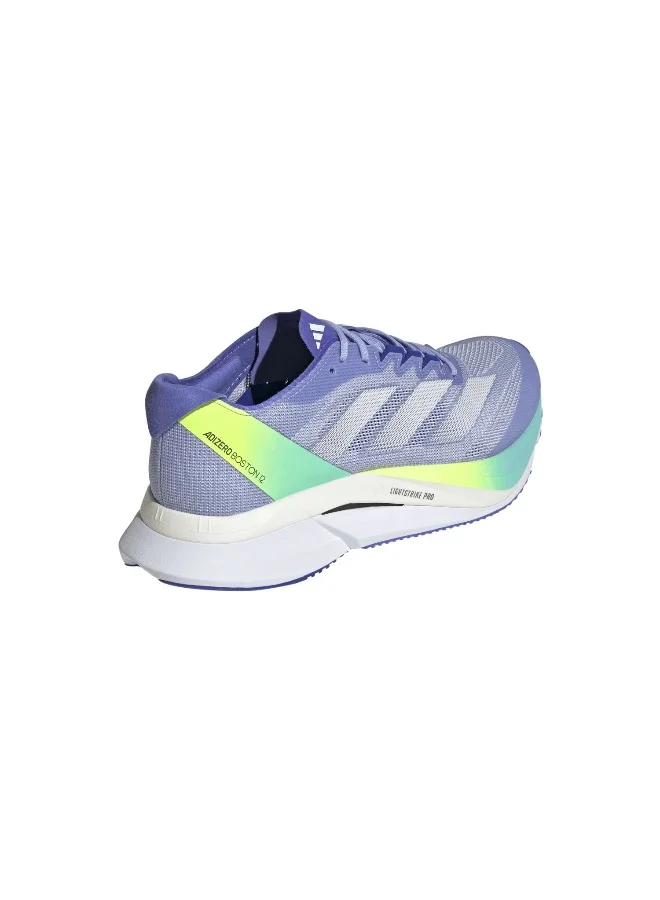 Adidas Adizero Boston 12 W Blue Running Shoes For Women 3.5