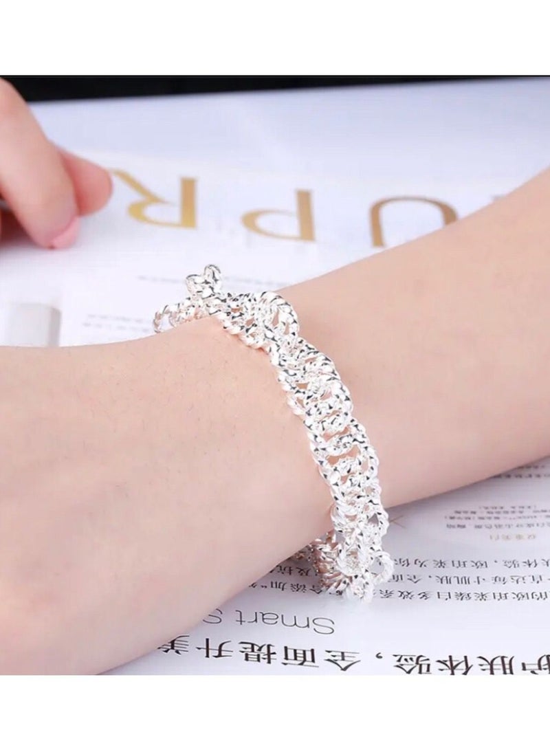 نونز أب اسوارة نسائية مطلية بالفضة الخالصة 925 - Image 2