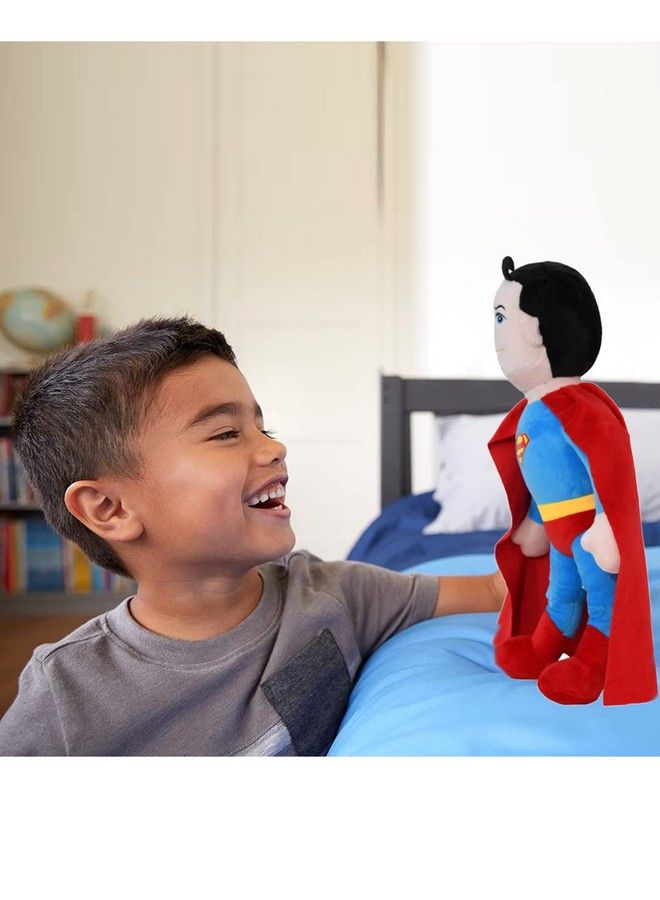 Mirada Plush Stuffed Standing Blue Superman Soft Toy For Kids Boys45Cm - Image 5