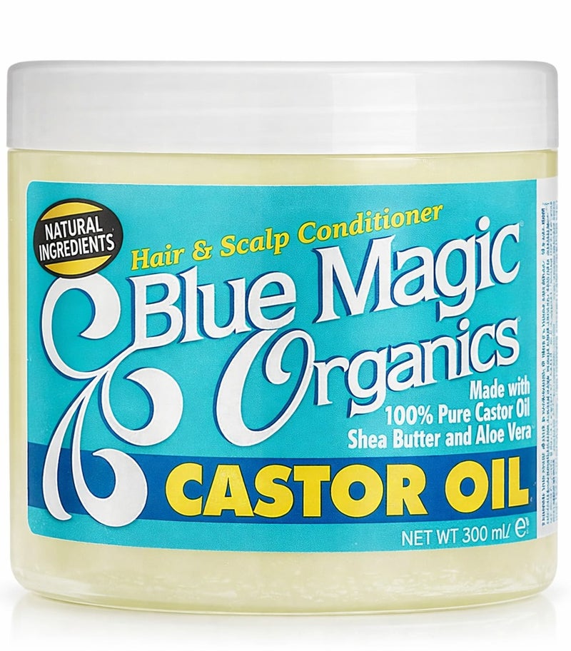 Blue Magic Organics Castor Oil Hair & Scalp Conditioner 12 Oz Nourishing Hair Conditioner with Castor Oil Shea Butter and Aloe Vera
