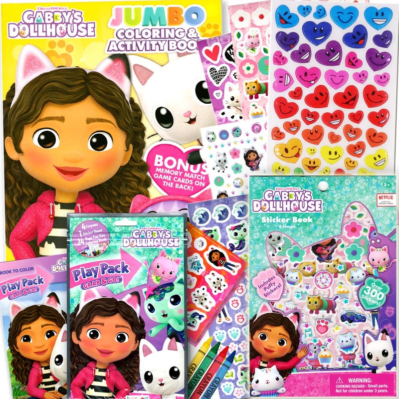 Bendon Gabby's Dollhouse Coloring Acitivty Book Set for Kids, Girls - Bundle with PlayPack, Kids Coloring Book and More - Image 1