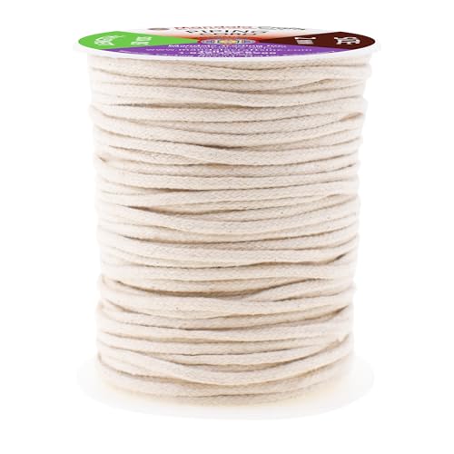 Mandala Crafts Natural Soft Replacement Drawstring Cords for Sweatpants Bags - Piping Cord for Sewing Upholstery - 50 Yds 2mm Cotton Cording Macrame Rope Corset Strings - Image 1