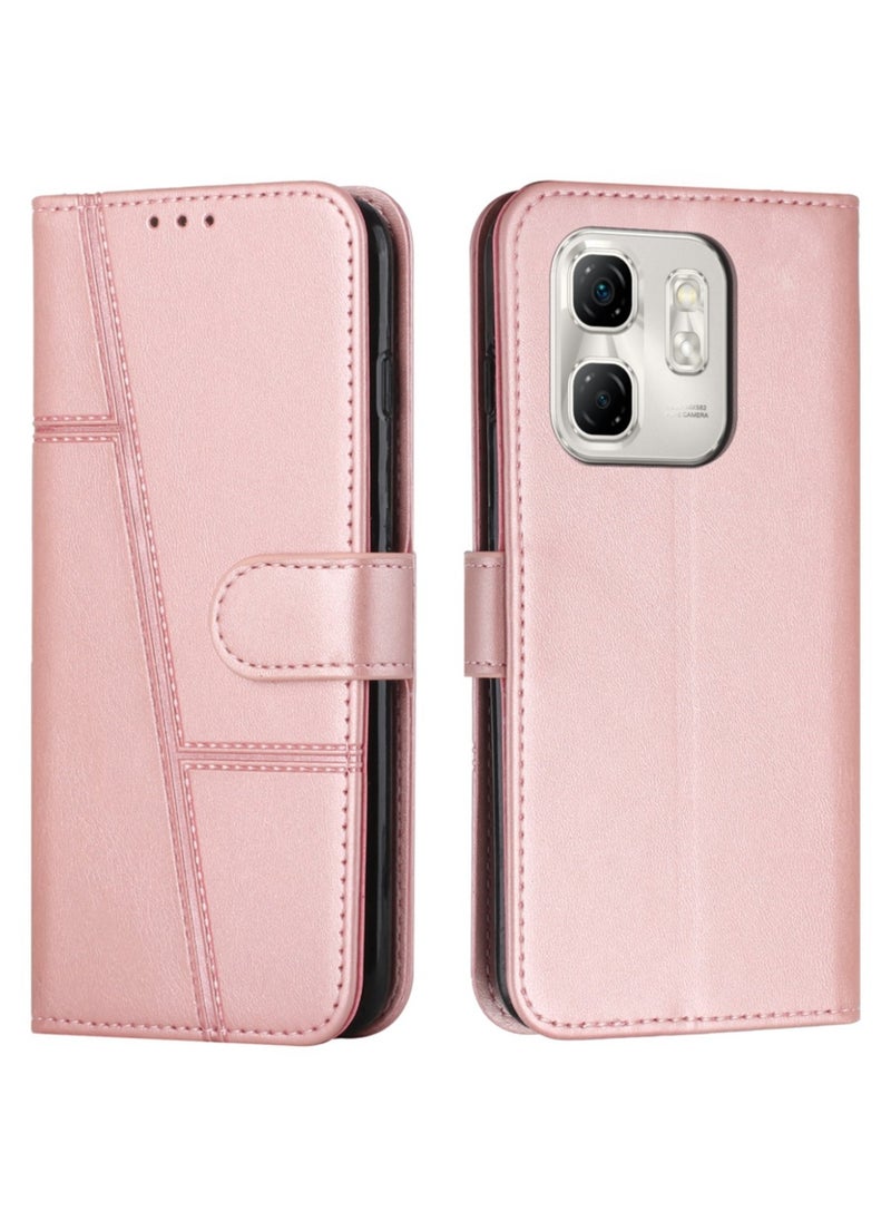 Generic - For Infinix Smart 9 Cover,Protective Infinix Smart 9 Case Premium Leather Wallet Case with Card Holder Kickstand Magnetic Closure Flip Folio Case Cover for Infinix Smart 9,Pink - Image 1