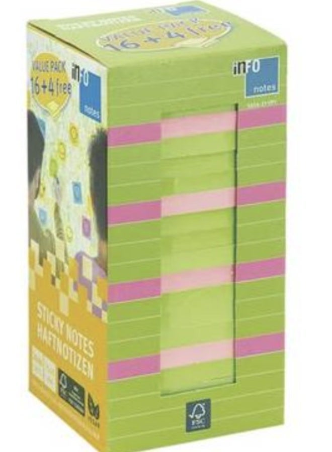 infonotes - Color Value Pack,75*75 mm,1600 Sheets Made in germany - Image 2