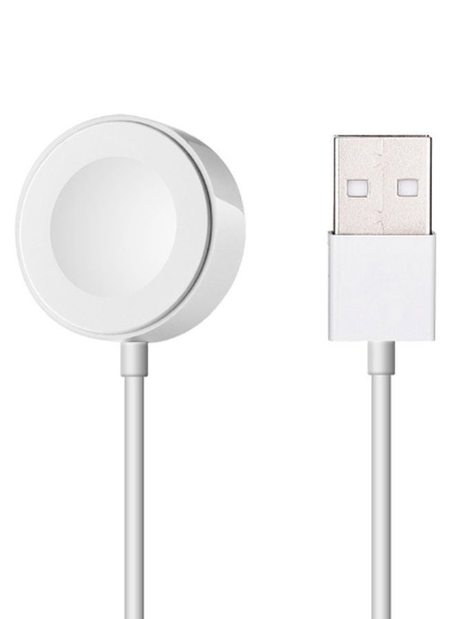 NIBEMINENT Wireless Charging Cable For Apple iWatch 38-42mm White - Image 2