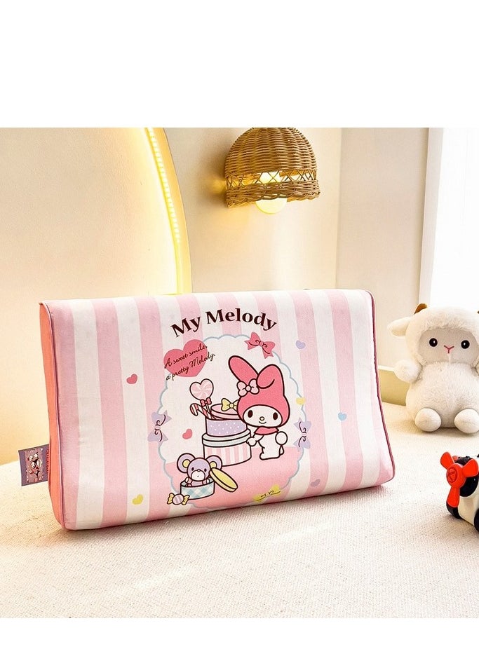 Sanrio Melody Cartoon Pattern Natural Latex Pillow Children's Pillow Suitable for 2-12 years old (size: 27cm × 44cm; includes: pure cotton pillowcase + latex pillow core) - pzsku/Z831ACE6C7CAE081C9C4FZ/45/_/1736404392/813d6f75-8d9d-4fdd-98ee-2c3e051e32f3