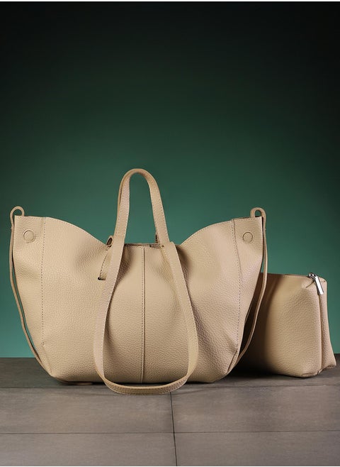 Solid Zip Lock Regular Vegan Leather Hand Bag For Women