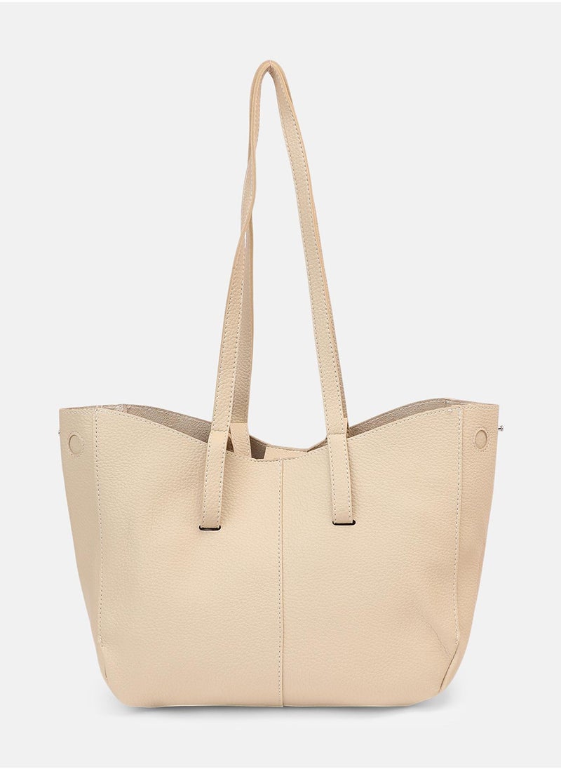 Solid Zip Lock Regular Vegan Leather Hand Bag For Women