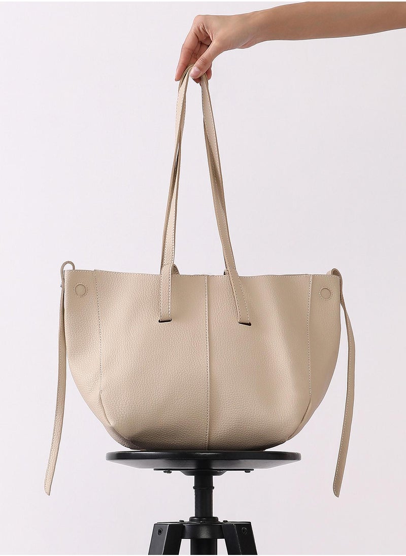 Haute Sauce Solid Zip Lock Regular Vegan Leather Hand Bag For Women  - Image 2