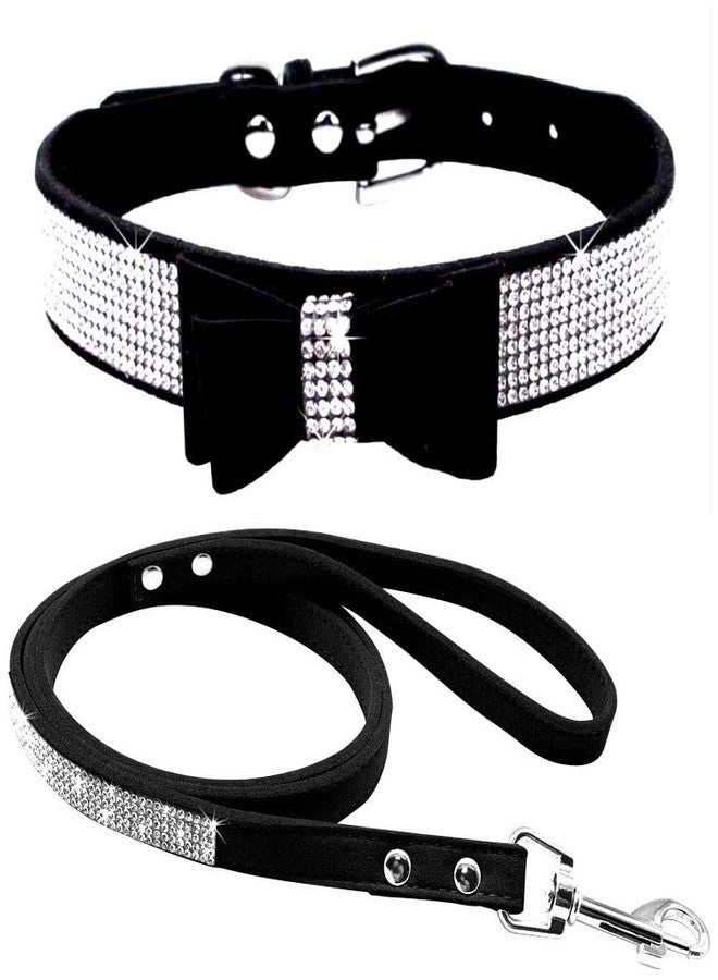 ETOPARS Rhinestone Dog Collar Leashes, Crystal Diamond Cat Dog Collar Leash Set, Cute Dazzling Dog Rhinestone Collar, Dog Collar Harness for Small & Medium Dogs - Image 1