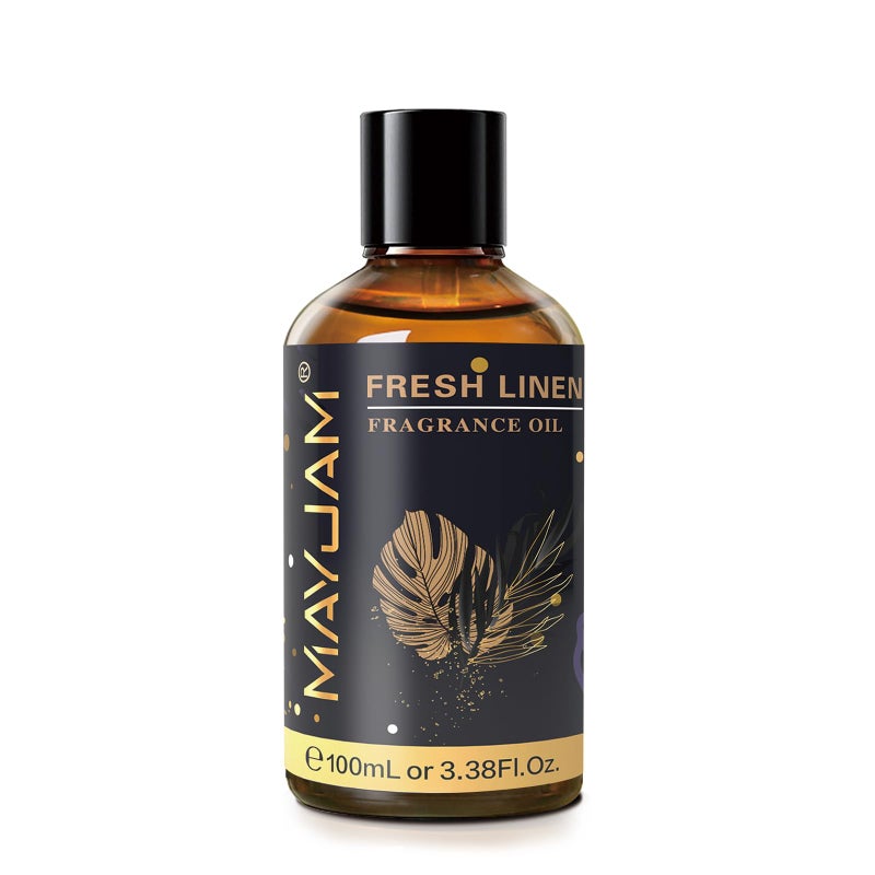 MAYJAM 100ML/3.38FL.OZ Fresh Linen Fragrance Oils with Glass Dropper, Essential Oils for Diffusers for Home, Long Lasting Scented Oils for Diffusers Soap Candle Making - Image 2