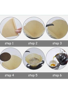Beauenty Coffee Filter 100 pcs, Coffee Filter Paper Unbleached Disposable Coffee Filters Paper for Pour Over and Drip Coffee Maker (2-4 Cups)  - Image 5