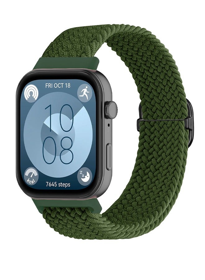 Suitable for Huawei Watch Fit 3/Fit 4/Fit 4 Pro Adjustable Woven Nylon Strap - Image 1