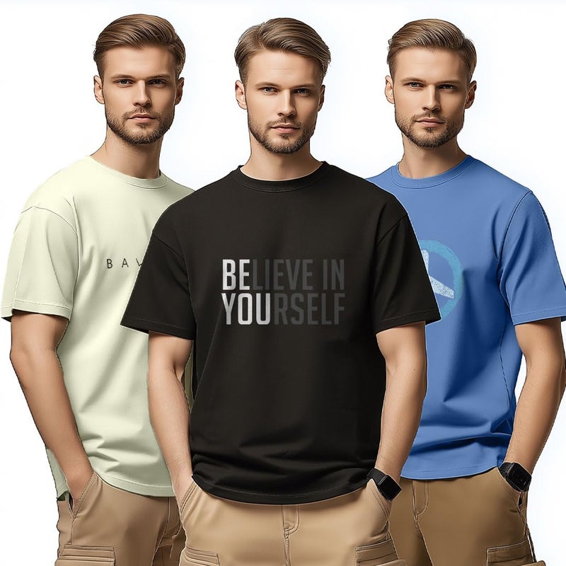 NOBERO Men Cotton Graphic Printed Regular Fit T-Shirt (1M-TWTS-C0948-216X_Aloe Green/Black/Marine, 2XL - Image 5