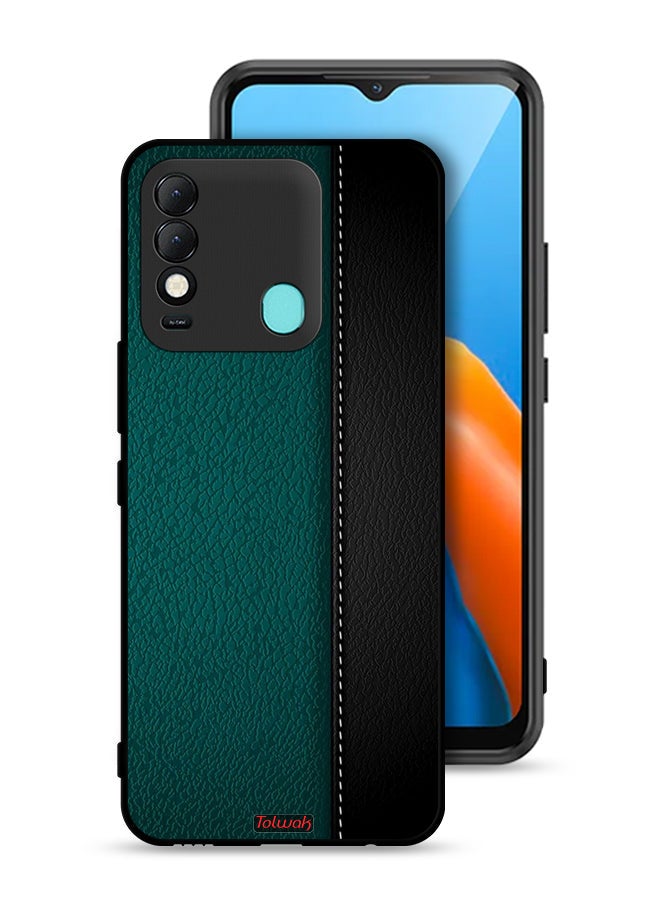 Tolwak غطاء حماية Tecno Spark 8 بنمط جلد - Image 1