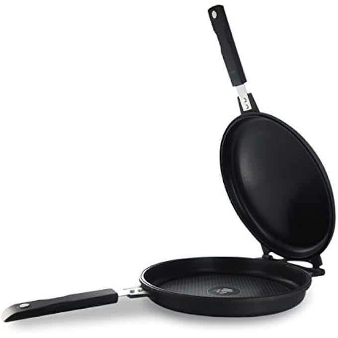 MasterPro Carlo Cracco Double Round Grill Pan With Oven Effect 26 Cm Separable Bodies With Stone Effect NonStick Coating - Image 3