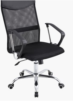 Ergonomic Office Chair Comfortable Mid Back Mesh Chair with Armrests, Adjustable Height, Swivel Chair, 360° Rotatable with Wheels Black - pzsku/Z831B3F1AEA7596837F29Z/45/_/1736950229/038cb14a-d74d-4598-8e37-df5037127425