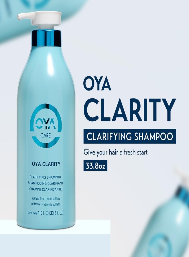 OYA Clarity Clarifying Shampoo - Sulfate Free Cleanser Removes Impurities, Residue & Buildup - Nourishing Formula w/Amino Acids, Sea Kelp & Green Tea - Salon Quality Care for All Hair Types - 33.8 Oz - Image 2