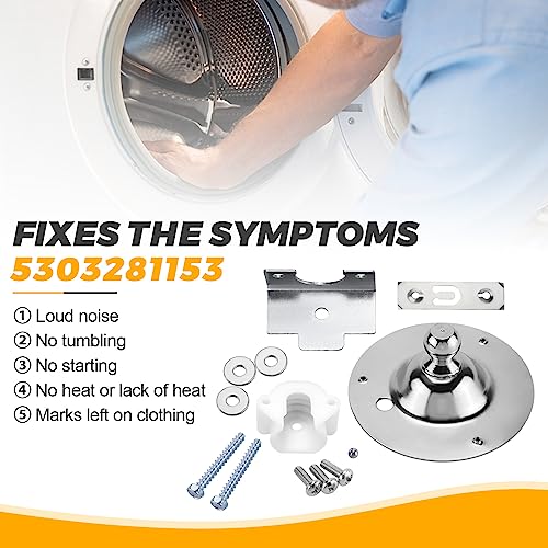 Techecook Upgraded 5303281153 Dryer Rear Drum Bearing & 134503600 Dryer Drum Belt Kit by Techecook - Compatible for Frigidaire Kenmore Dryers - Replaces PS459829 AP2142648 PS1148434 134163400 - Image 5