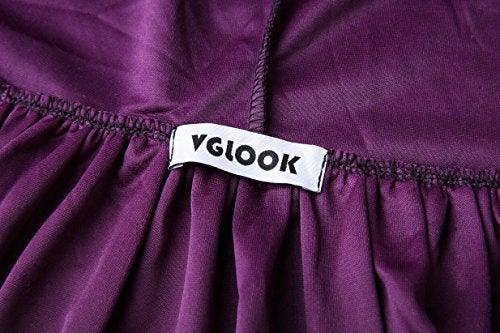 VGLOOK Unisex Adults Hooded Cloak Velvet Cape for Halloween Cosplay Costumes 59 inch Purple - Image 4
