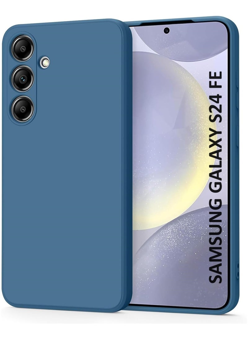 Case for Samsung Galaxy S24 FE Soft Silicone Gel Rubber Cover Shockproof Matte Finish Back Cover Inner Fabric Lining with Camera Protection Case for Samsung Galaxy S24 FE - Image 1
