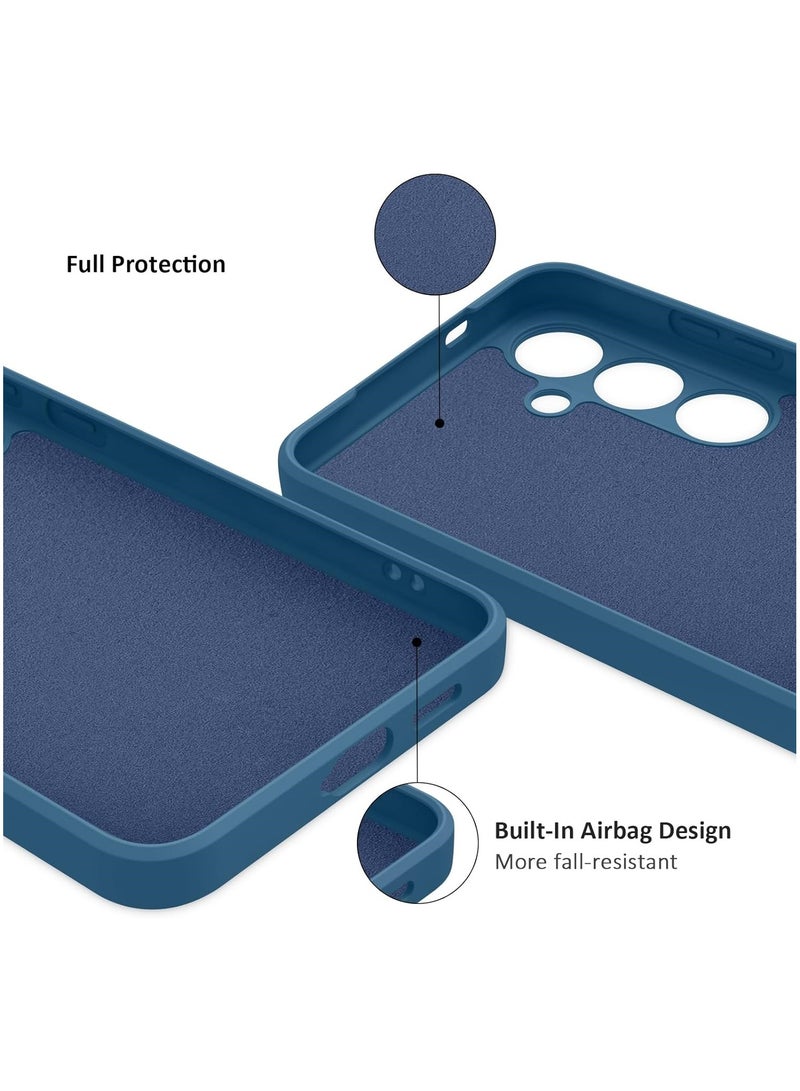 Case for Samsung Galaxy S24 FE Soft Silicone Gel Rubber Cover Shockproof Matte Finish Back Cover Inner Fabric Lining with Camera Protection Case for Samsung Galaxy S24 FE - Image 4