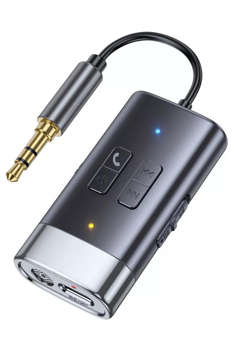 INSIJAM Car Bluetooth Audio Receiver and MP3 Player – Wireless Hands-Free Call Adapter with Stereo Output Memory Card Slot – Ideal for Car and Home Use – Plug and Play Wireless Music Streaming Device - Image 1