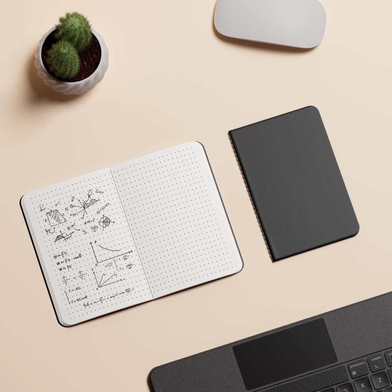 XYark Dot Grid Pocket Notebooks, 20 Pack Mini Notebook Bulk, 3.5x5.5 inch, A6 Size Thick 80GSM Dotted Paper, Black Cover Small Journal for Men, Women, Work, Journaling & Business Notes - Image 3
