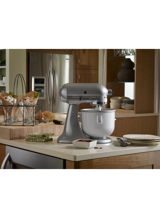 KitchenAid Ice Cream Maker Attachment - Excludes 7, 8, and most 6 Quart Models, Fits 5 to 6 quart Mixers - Image 4