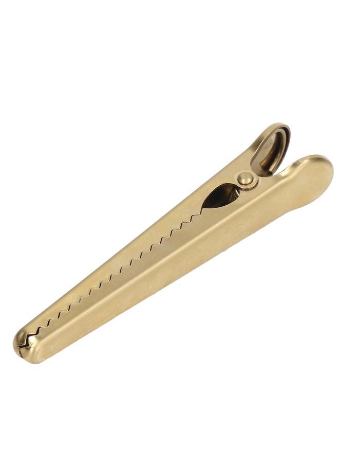 Thoraya Sealing Clip Length 11.6cm Comfortable Handle Rugged Design Internal Tooth Design Kitchen ToolsGolden  - Image 1