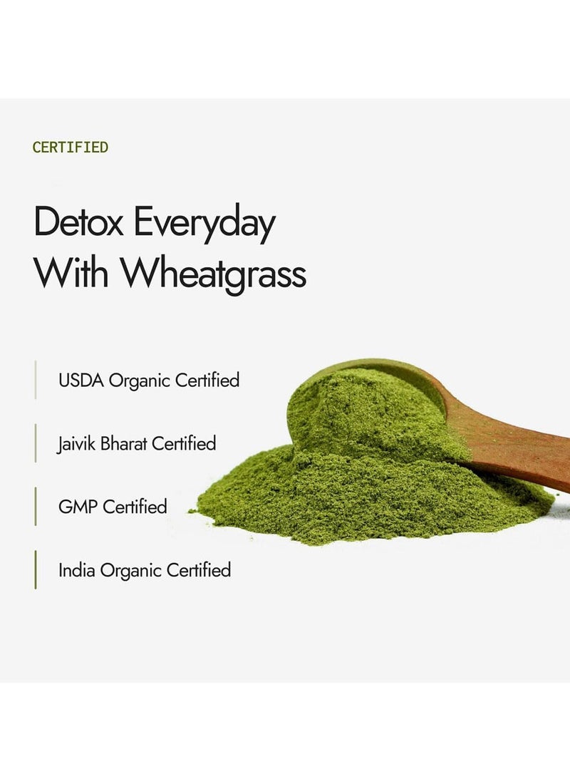 Kapiva - Organic Wheatgrass Powder 100g Pack Of 2 Usda Organic Certified Detox Your Body Improve Your Immunity - Image 1