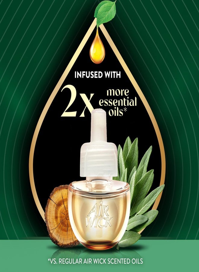 Air Wick Vibrant Plug-In Scented Oil Refills, 4 Count, White Sage & Mahogany, Air Fresheners, Essential Oils - Image 3