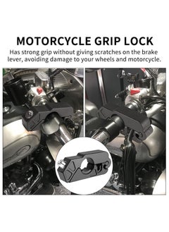 SYOSI Motorcycle Grip Lock Anti Theft Heavy Duty Motorcycle Lock fit for Motorcycles Mopeds Motorbikes Scooters ATVs Dirt Bike Street Bike Braking The Front Wheel Use on Grip Brake Handlebar  - Image 5