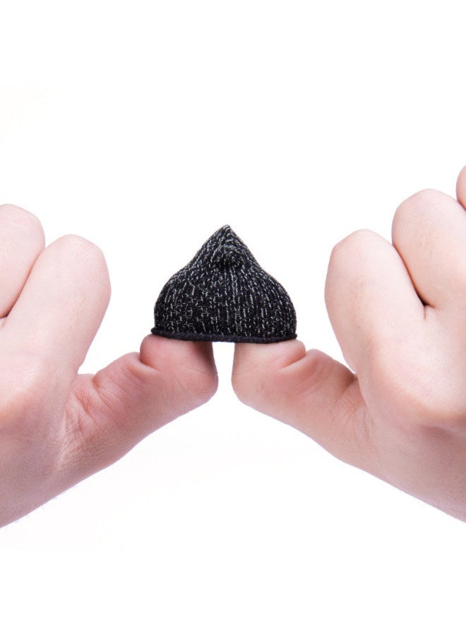 Breathable Sweat-proof Finger Cover Silver Double Color Hand Swim Finger Cover Sensitive And Durable One Finger Chicken Eating Artifact Fit Not Tight-Product Color:Pink Black Double Spell (silver Fiber)  - Image 3