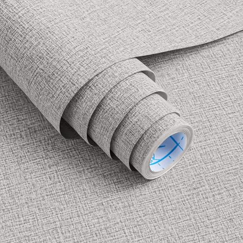Vinjiasin Grasscloth Peel and Stick Wallpaper Vintage Textured Contact Paper Grasscloth Self Adhesive Removable Wall Paper for Bedroom Cabinets Drawers Covering (15.7" x 78.7") - Image 1