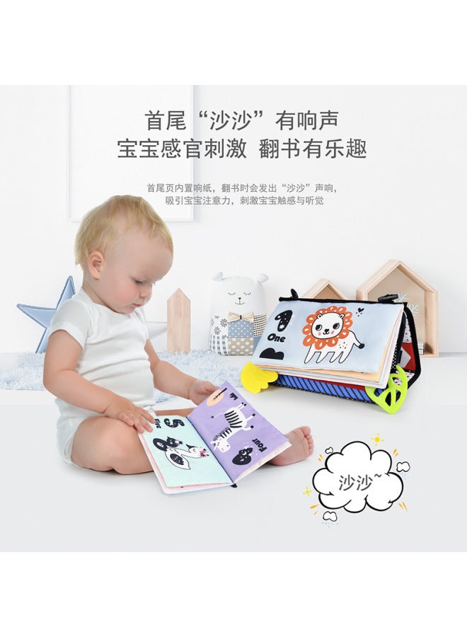 BH New Children's Hah Mirror Cloth Book Infant Educational Toys Foldable Baby Cloth Book Mirror Cloth Book - Image 4