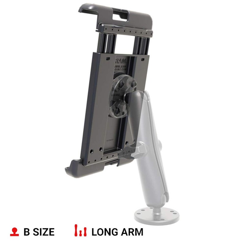 RAM Mounts RAM-HOL-TAB29U Tab-Tite Spring Loaded Holder for 8" Tablets with Cases - Image 4