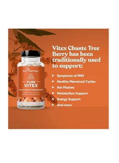 Eu Natural Vitex Pure Chasteberry 60 Vegetarian Soft Capsules  - Image 3