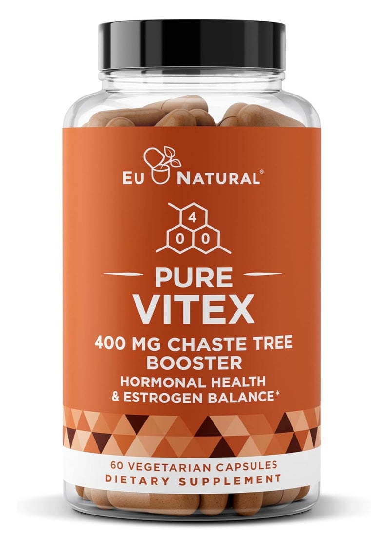Eu Natural Vitex Pure Chasteberry 60 Vegetarian Soft Capsules  - Image 1