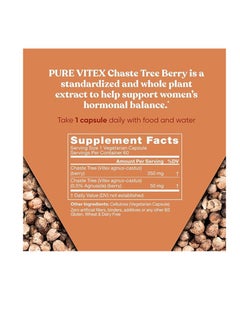 Eu Natural Vitex Pure Chasteberry 60 Vegetarian Soft Capsules  - Image 2