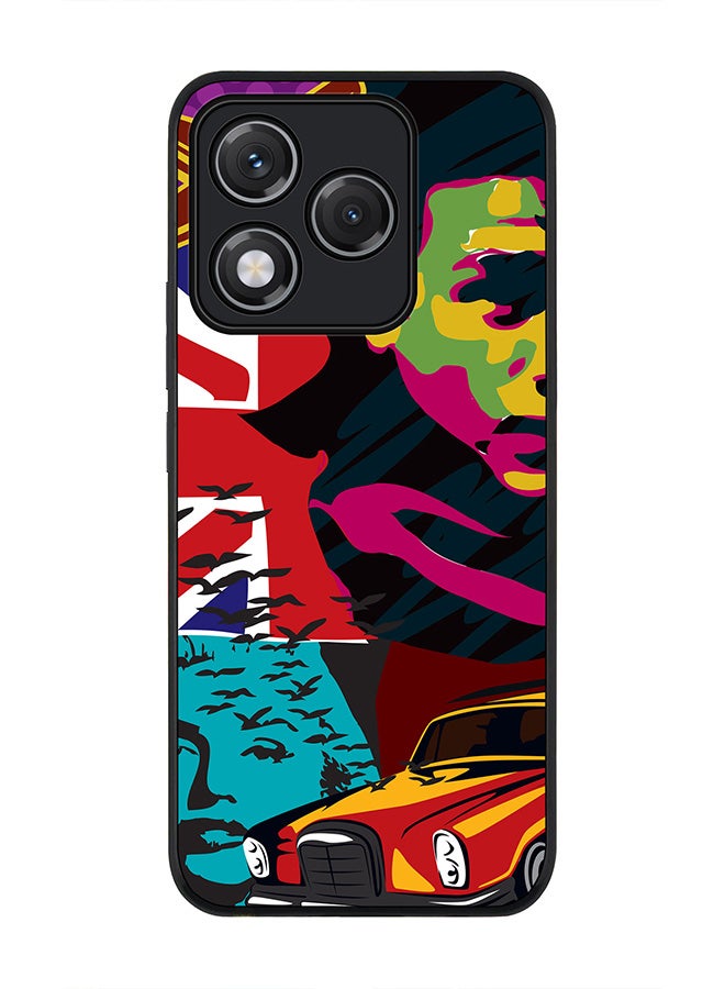 Stylizedd For Honor 400 Lite Case,Slim fit Camera Protection, Shockproof Thin Phone cover  - Retro Spy