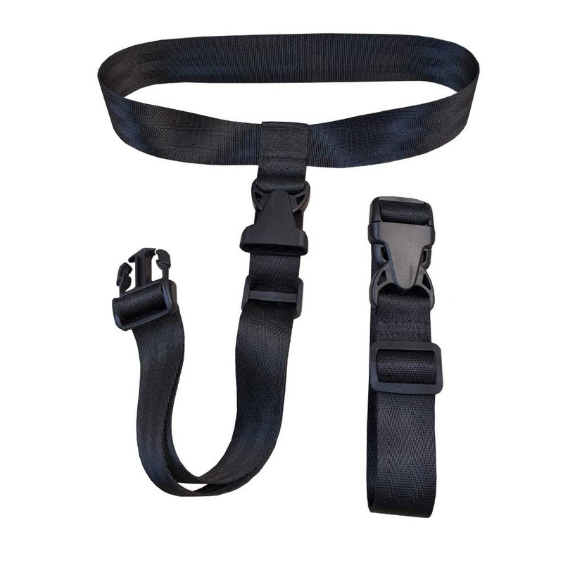 HDHYK 2 Pack Travel Accessories Luggage Straps - Add a Bag Suitcase Strap Belt(Black) - Image 1