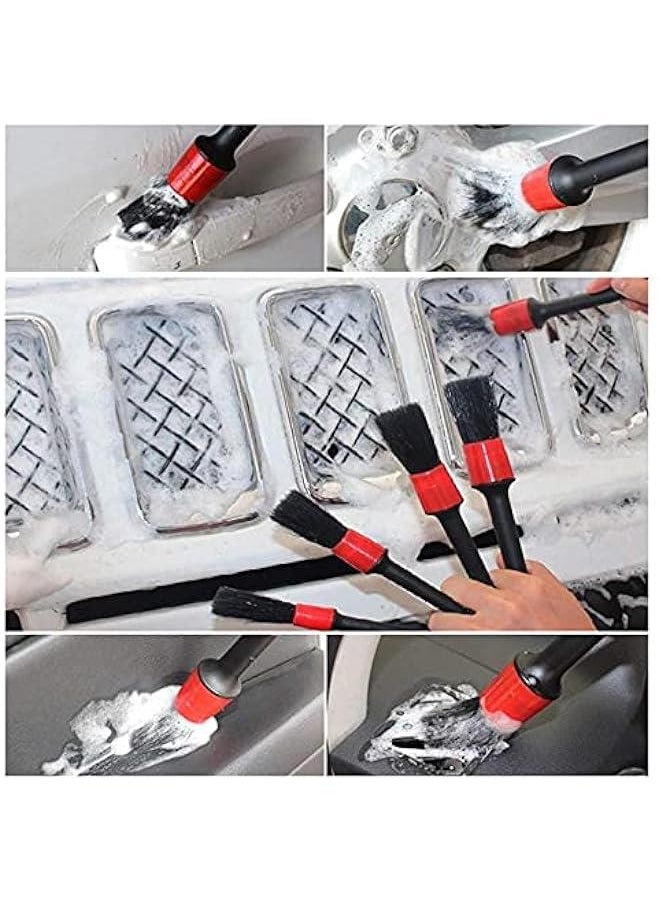 MOXO 26 PCS Drill Brush Attachments Car Detailing Brush Kit for Auto Exterior and Interior Includes Scrub Pads Sponges Detailing Brushes Washing Mitt Air Vent Brush Cleaning Cloth Household Clean  - Image 4