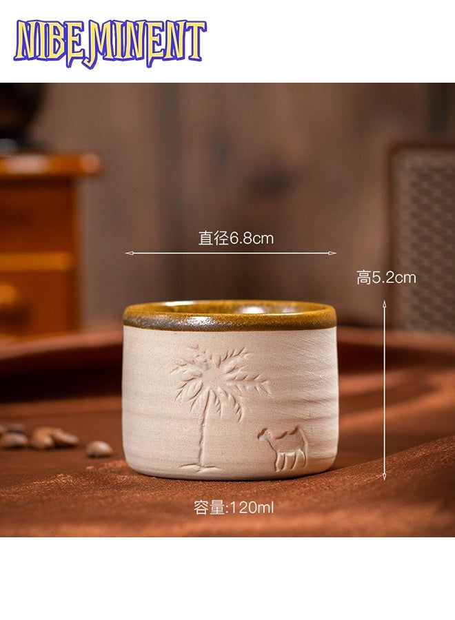 NIBEMINENT Ceramic Coffee Mug - Desert Camel Tea Mug for Office and Home - Dishwasher and Microwave Safe  - Image 1