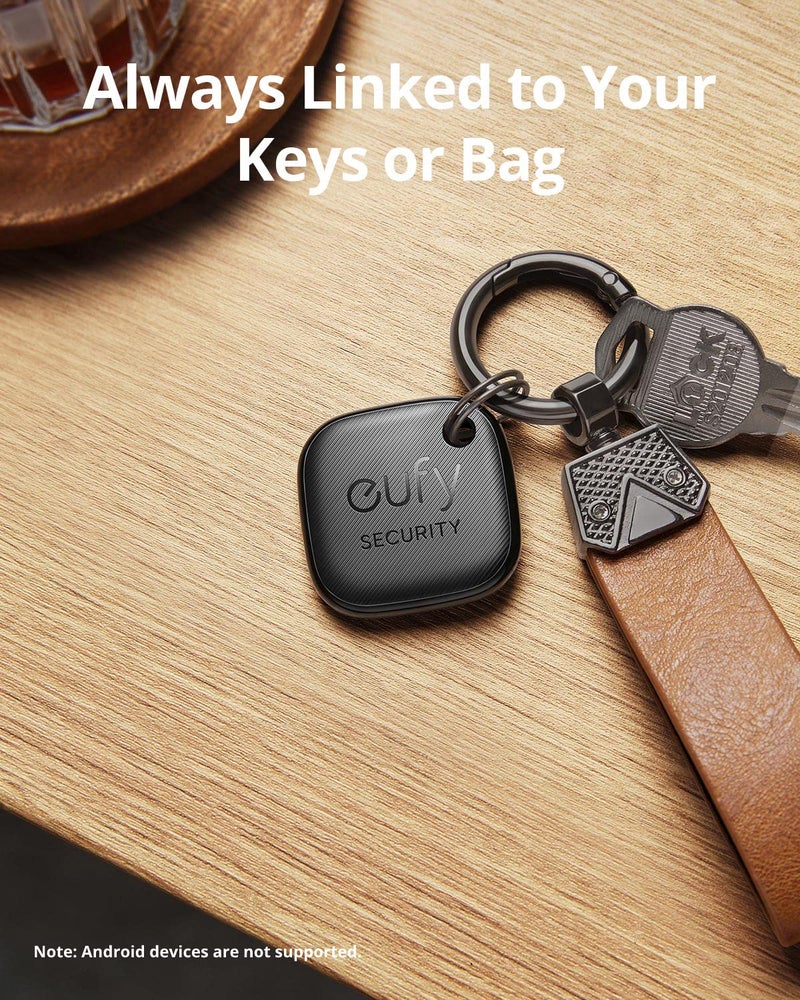 eufy Security SmartTrack Link Bluetooth Item Finder and Key Finder, Works with Apple Find My (iOS only), Find your Remote, Luggage, Phone, and More, Water Resistant -Black- 18 Months Warranty - Image 5