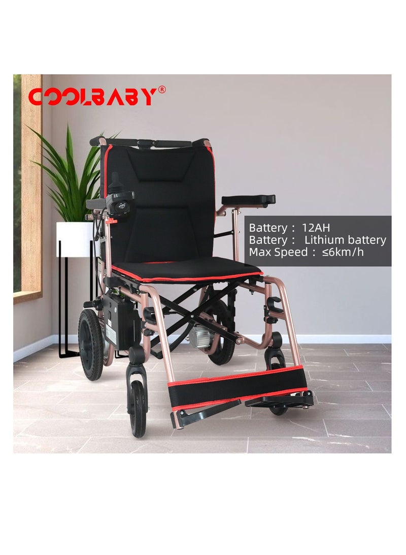 Cool Baby Pink electric chair for the elderly long endurance folding portable electric four-wheel scooter - Image 2