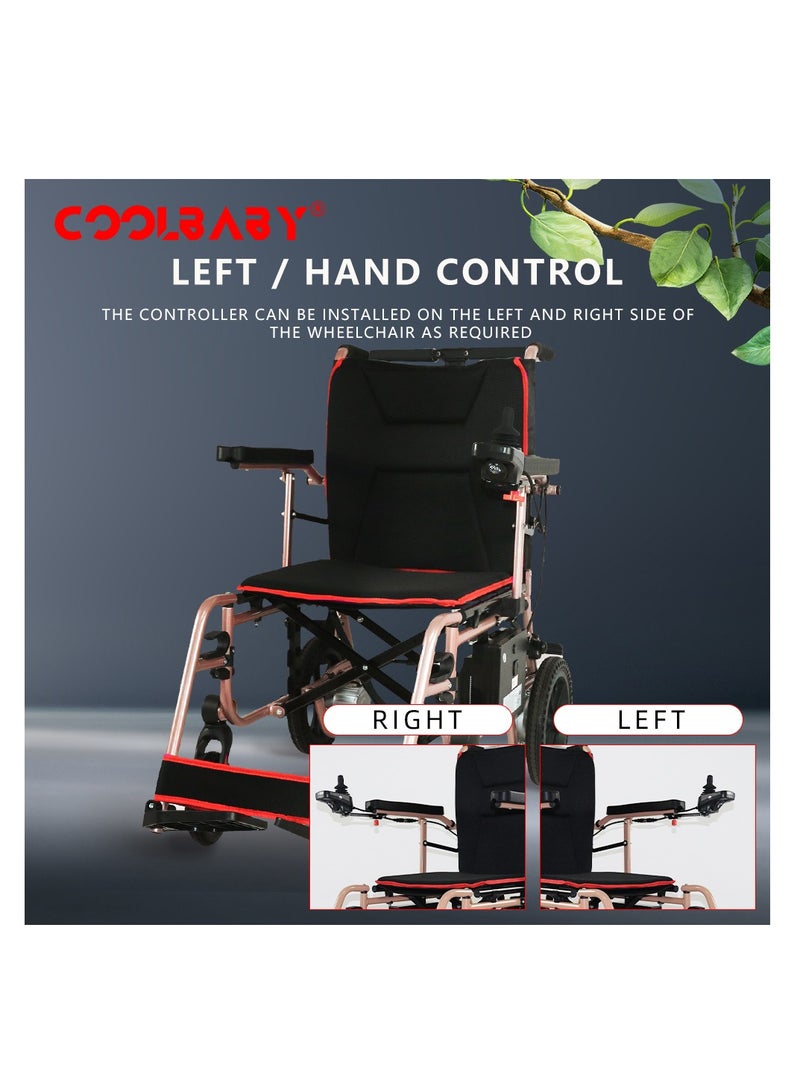 Cool Baby Pink electric chair for the elderly long endurance folding portable electric four-wheel scooter - Image 5