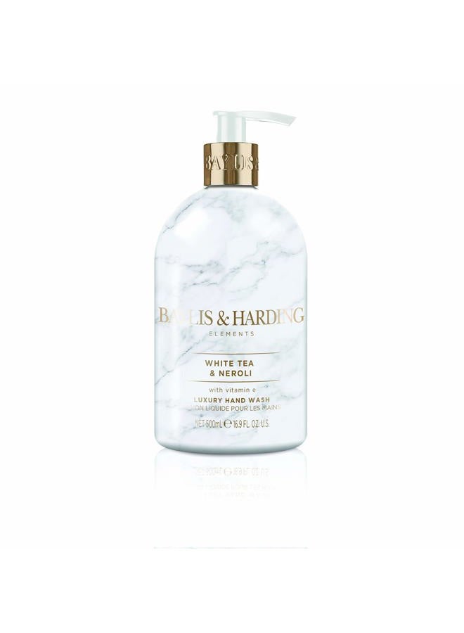 Baylis & Harding Liquid Hand Soap Wash with Dispenser, Elements, White Tea & Neroli, 16.9oz/500ml (3-Pack) - Image 2